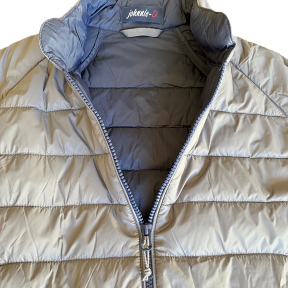 Johnnie-O vest Straits Quilted zip front Large gray - Picture 12 of 14